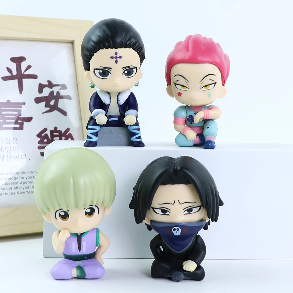 Q Version Anime Figur Hunter×Hunter Phantom Troupe Hisoka Action Figur Nudel Stopper Zimmer Dekor Nudel Stopper PVC Modell Spielzeug