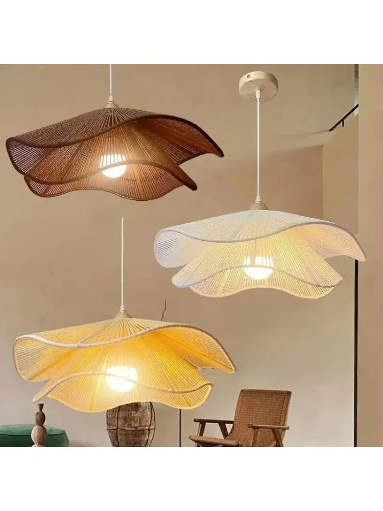 Retro żyrandol w stylu wabi-sabi, eleganckie lampy wiszące, żyrandol do salonu, jadalni, restauracji, dekoracji wnętrz, lampa wisząca. — 2