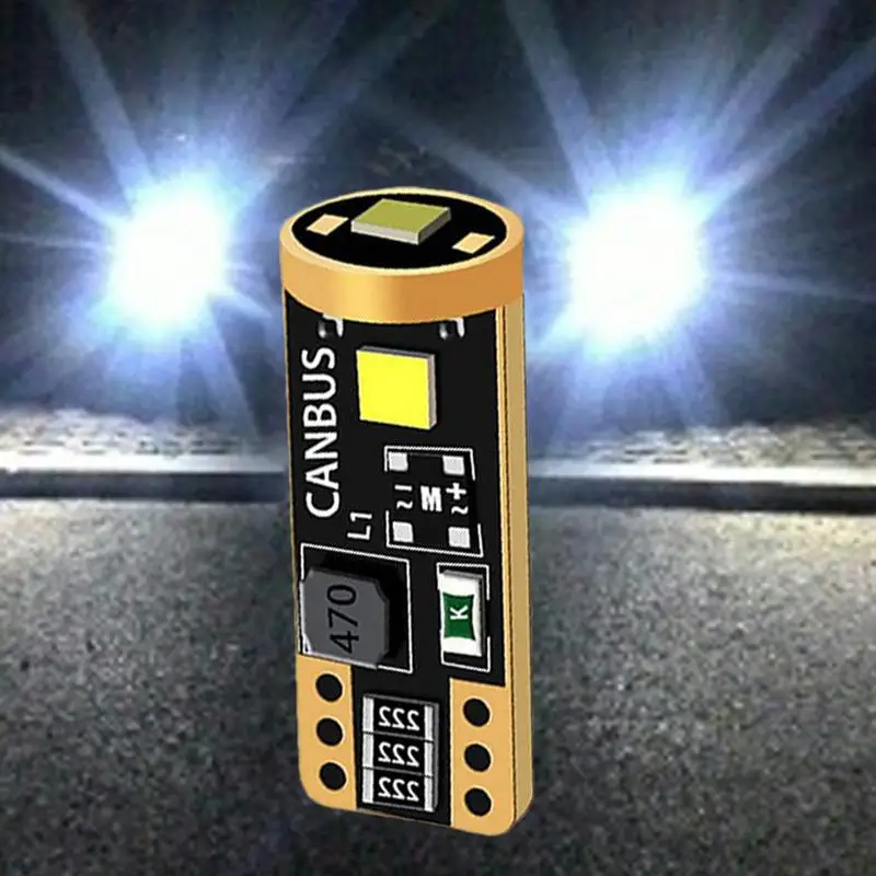 Car T10 License Plate Light Bulb super bright white 3SMD width indicator light Decoding Reading Light LED Bulbs Conversion