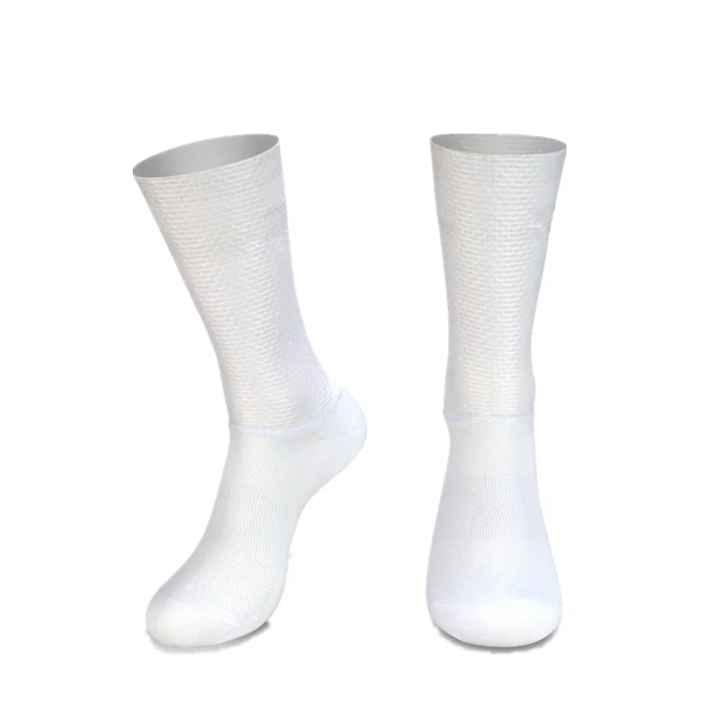 Aero New Team Pro Calcetines antideslizantes de silicona para Ciclismo, Calcetines deportivos para hombre, Calcetines para correr, Calcetines para Ciclismo