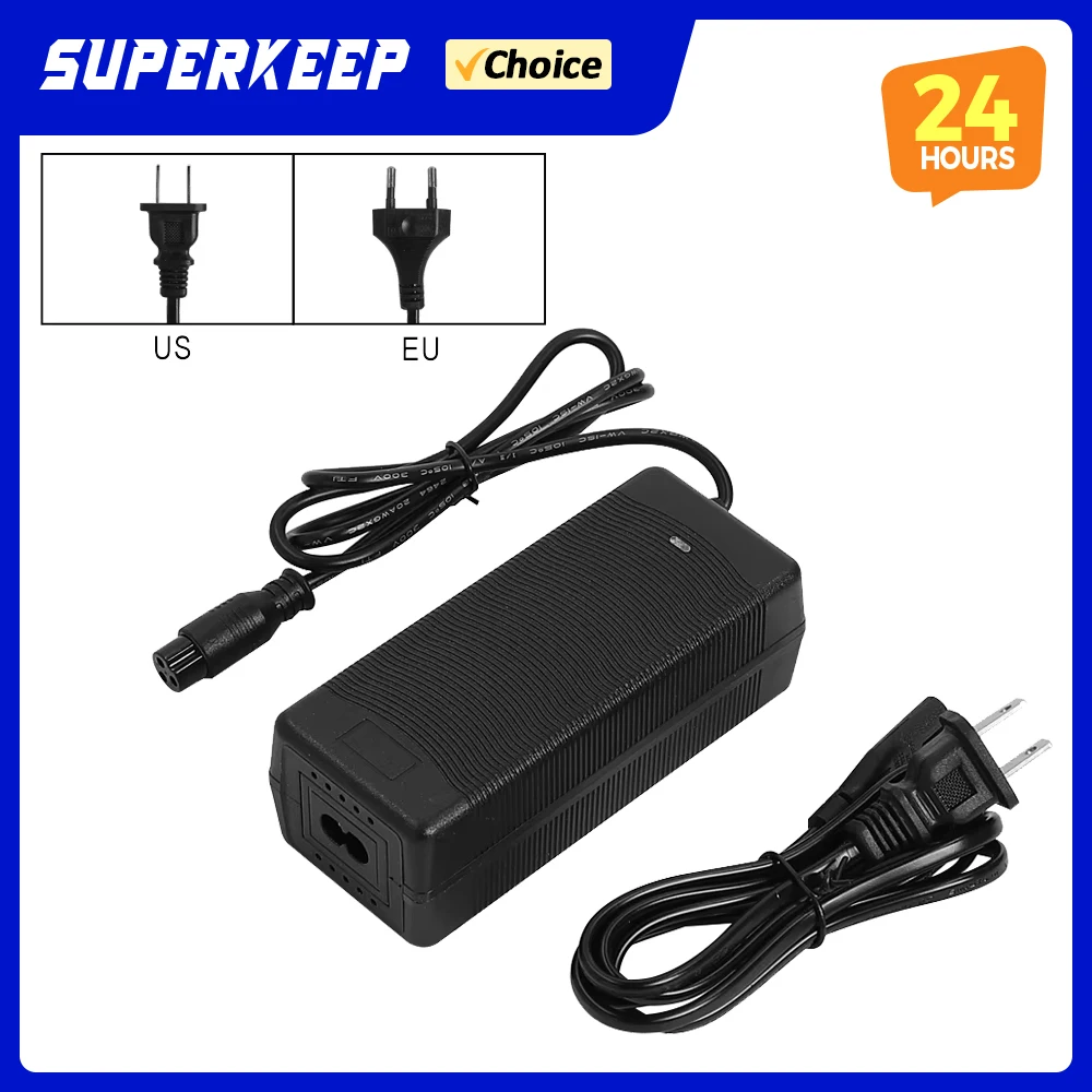 

54.6V 2A for Smartgyro Speedway/Crossover/Rockway/Zwheel T4 Zrino/Urbanglide/Mov 4/ICE Q1/Q3 GX16 E-Scooter Charger Spare Parts