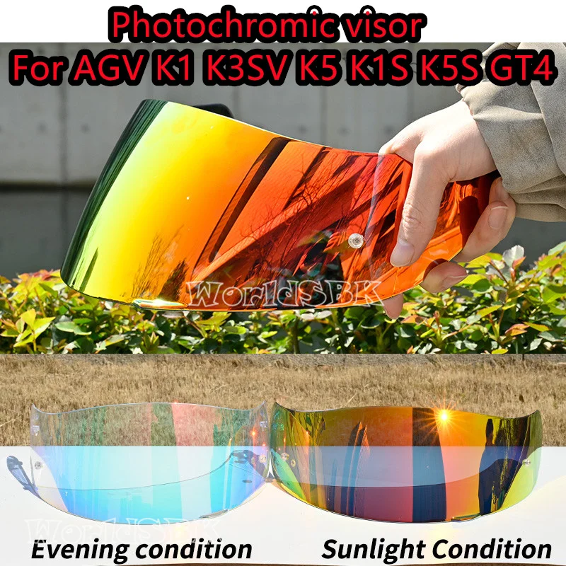 Helmet Lens for AGV K5 K5S K3SV K1 Compact ST Motorcycle Helmet Visor Windshield Shield Motorbike Accessories Glasses Casco image 3