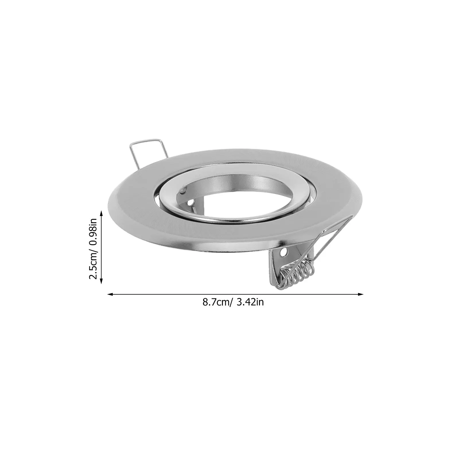 3Pcs Spotlight Frame Mounting Bracket Mr16 Gu10 Recessed Light Holder Metal Baffle Trim for Ceiling Downlight Fixtures