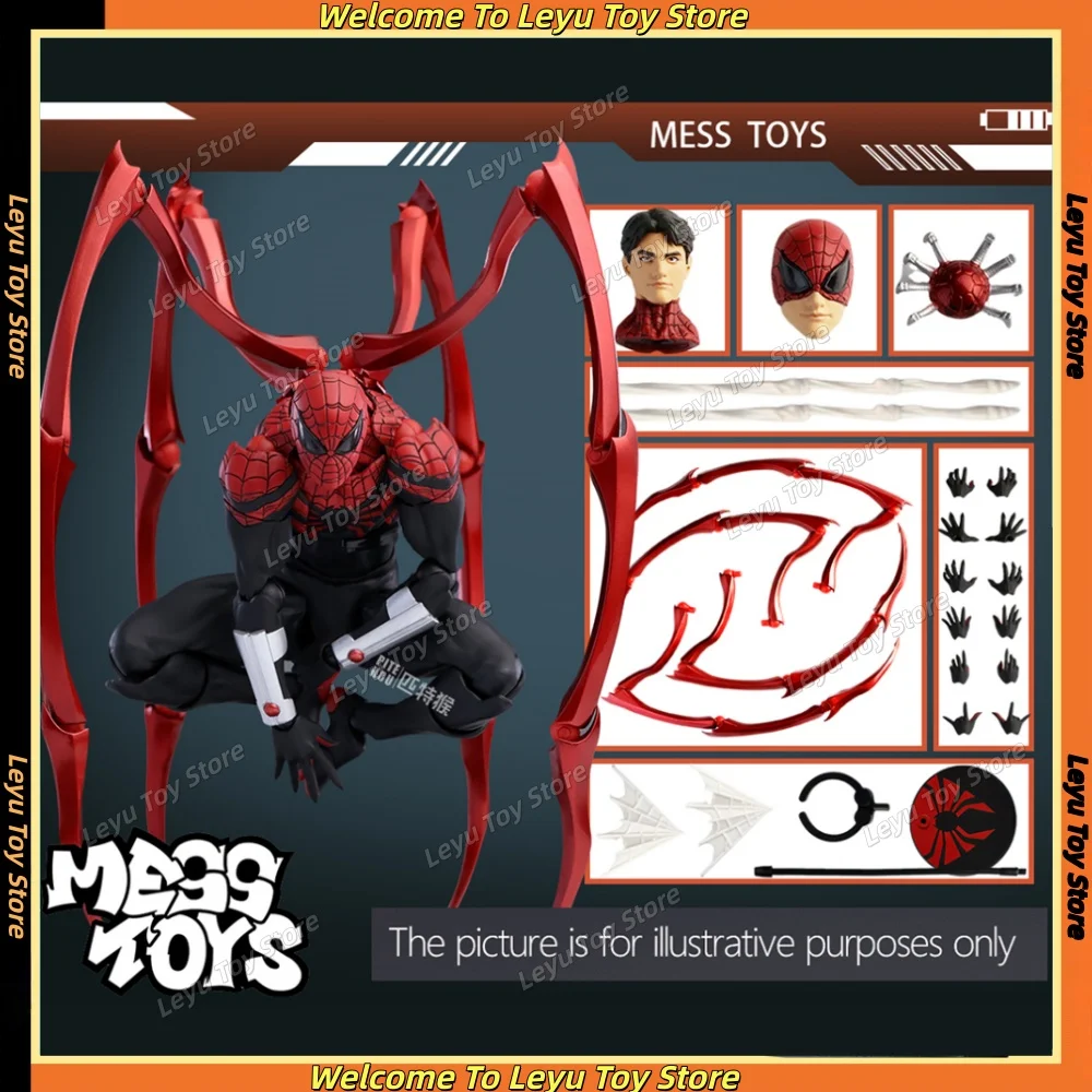 

Игрушки-пусеты, улучшенный Человек-паук, аниме-фигурка, доктор, осьминог, Питер Паркер, фигурка Messtoys, Человек-паук, сосед, подарки, игрушки