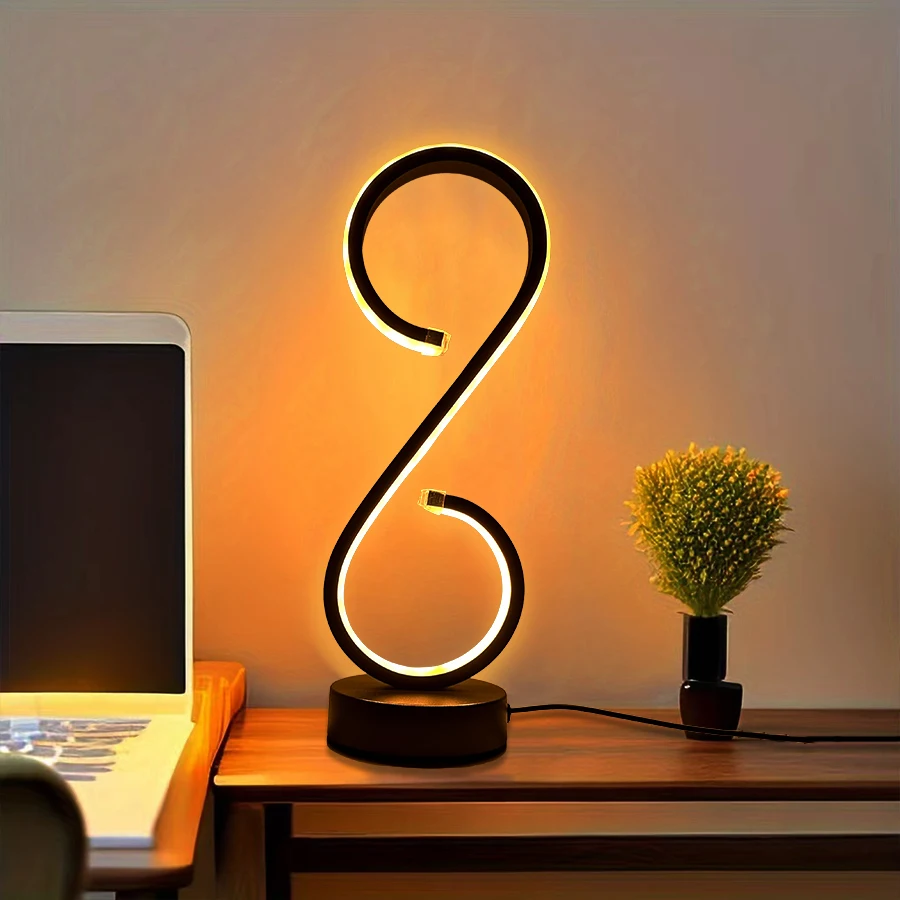 1PC modern creative three-color light desk lamp, USB power supply for coffee shop living room decoration office study bedroom be