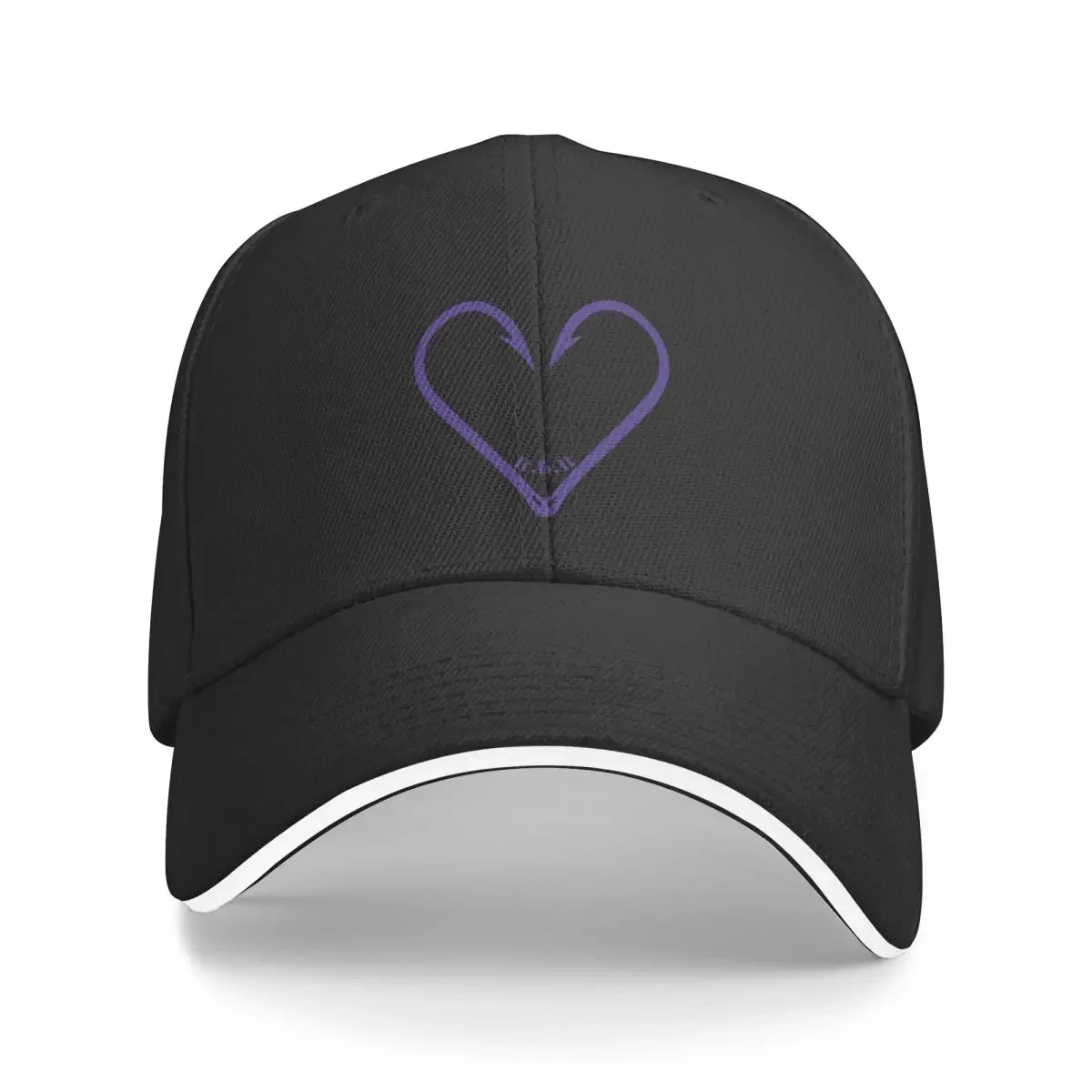 

Hook Heart - Purple Baseball Cap Big Size Hat Golf Sun Hat For Children Mens Hats Women's