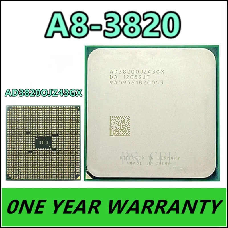 A8-Series A8-3820 2.8 A8 3820 GHz Quad-Core CPU โปรเซสเซอร์ AD3820OJZ43GX ซ็อกเก็ต FM1