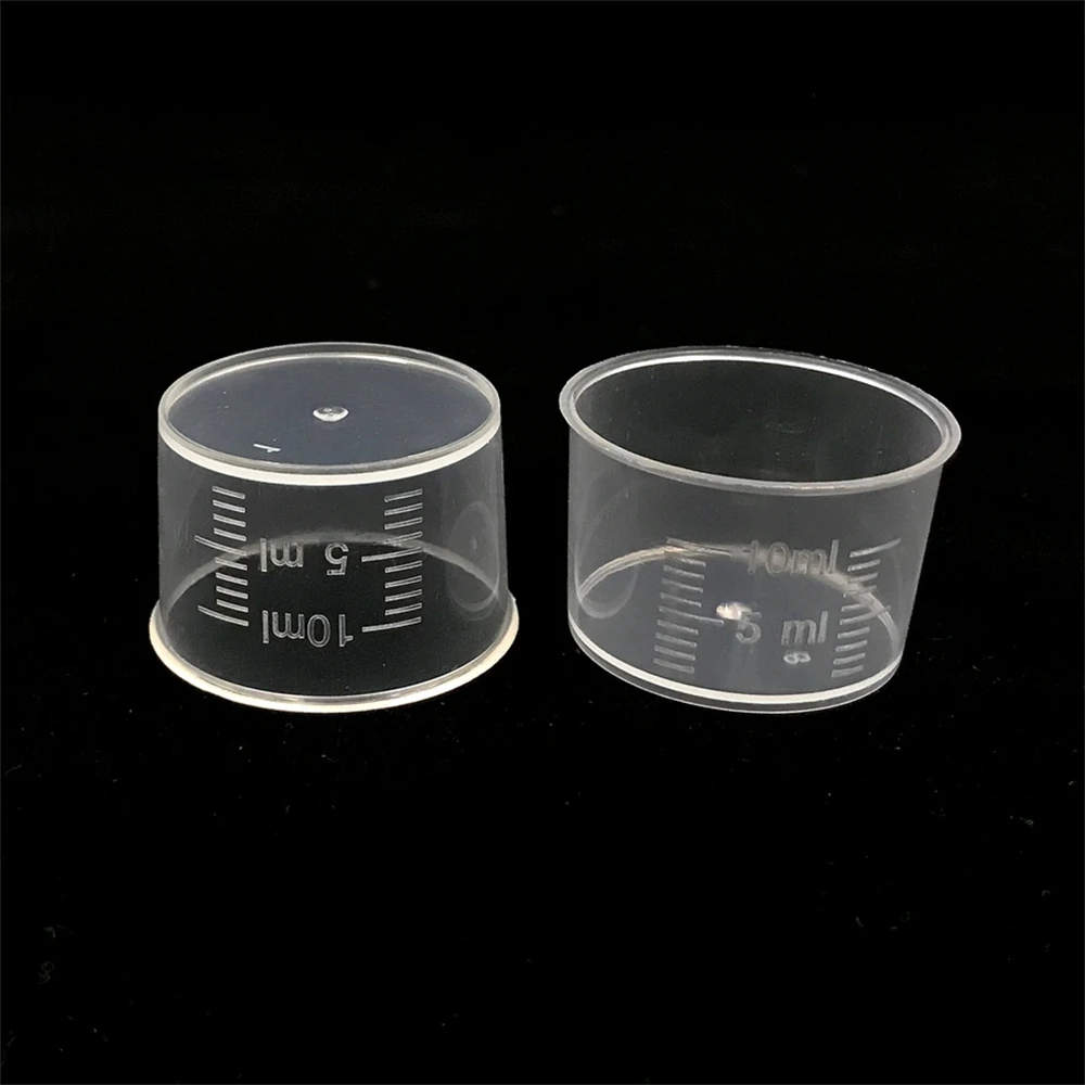 

Transparent Plastic Measuring Cups, Small Water Cup, Scale Transparent, PP, 100Pcs, 10ml