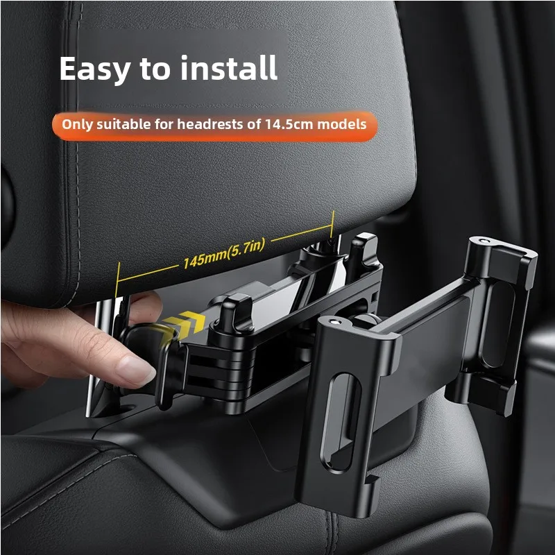 Telescopic Car Phone Holder for Rear Row Tablet Holder Anti Shake Tablet Mount Universal Back Seat Stand for 4.7-12.9 Inch iPad