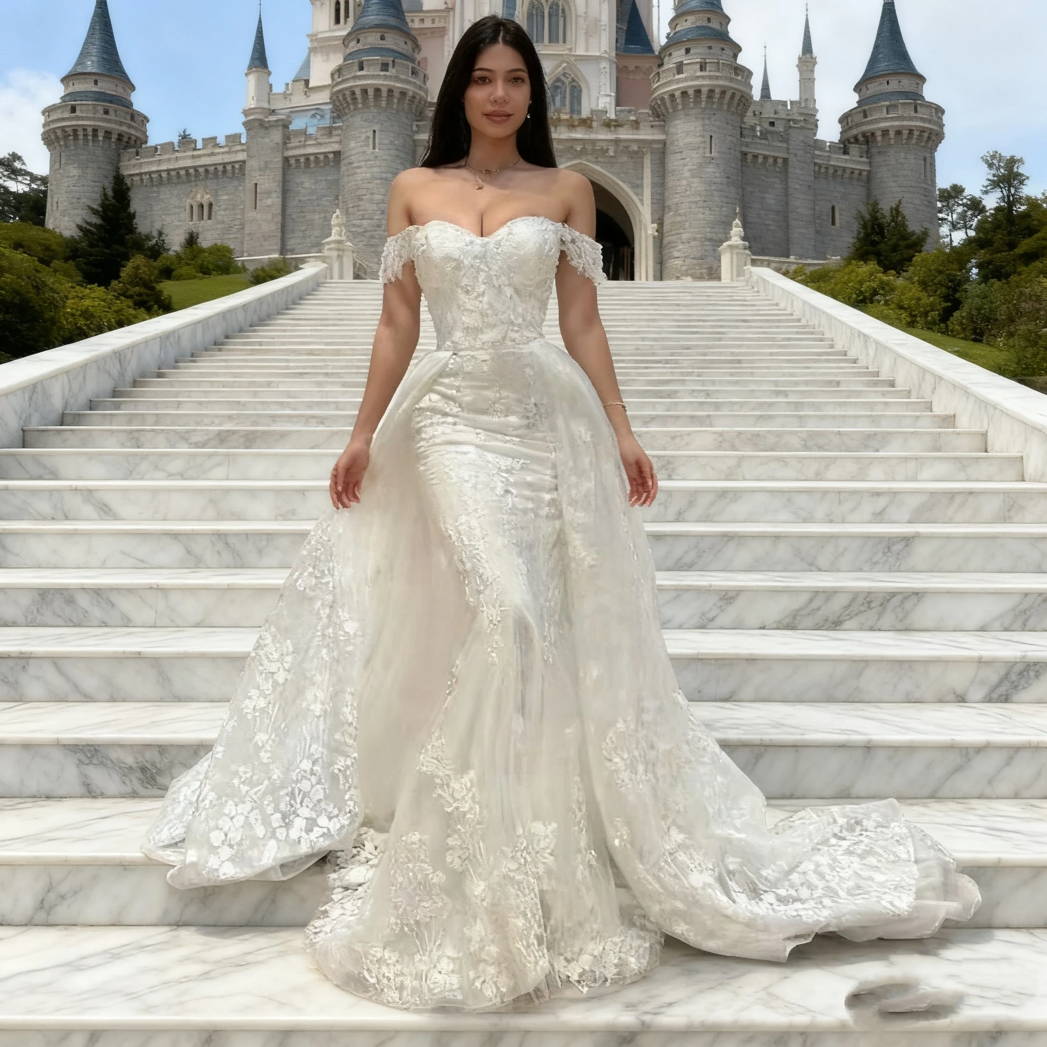 Lakshmigown Luxury Lace Boho Wedding Gowns Off The Shoulder Robe Mariee 2025 Sparkly Church Champagne Bridal Dresses Customized