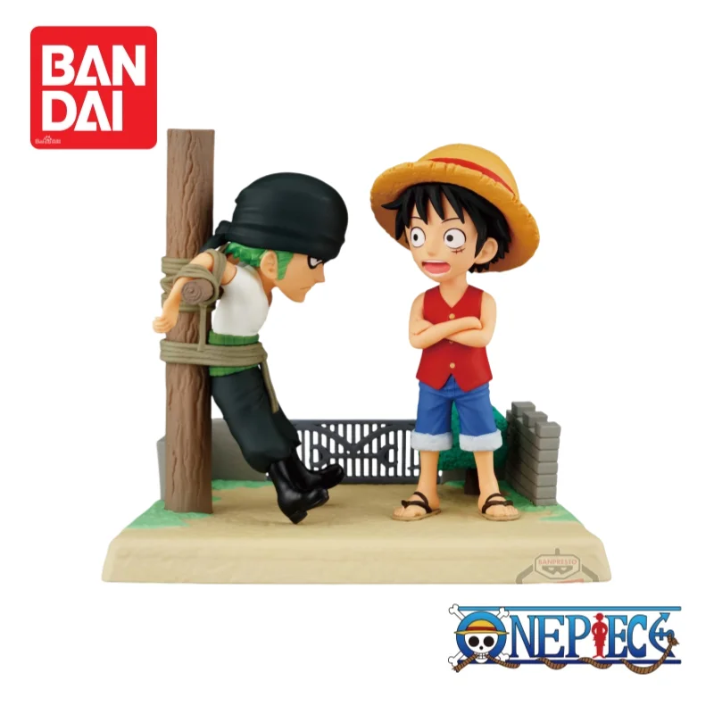 

Bandai Banpresto One Piece Monkey D Luffy and Roronoa Zoro In Stock Original Figurine Action Figure Ornaments Anime Merchandise