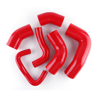 Intercooler Hoses For Mitsubishi Lancer EVO 7 8 9 CT9A 2.0L 2001-2007 4G63T Turbo Silicone Tubes Kit 6Pcs 10 Colors