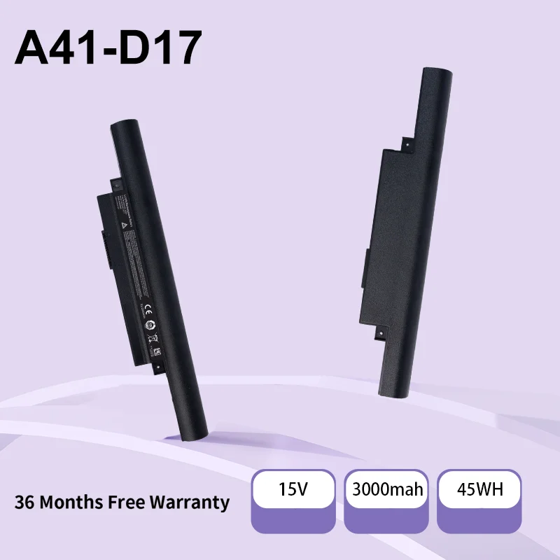 

A41-D17 Новый аккумулятор для ноутбука Medion Akoya E7415 E7415T E7416 E7419 Erazer P7644 P7648 P7643 P7647 MD99852 15 В