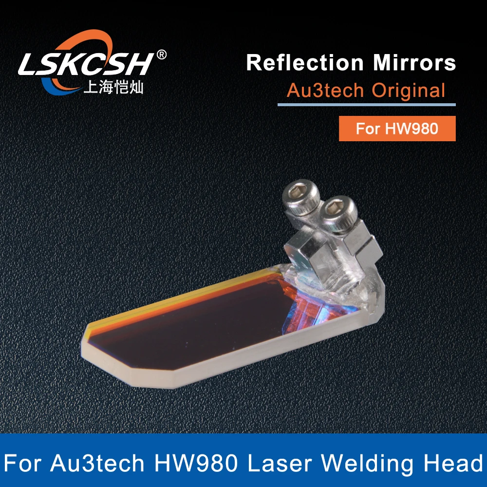 

LSKCSH Au3Tech Original Laser Reflective Lens/Reflection Mirrors with Holder For Au3Tech HW980 Hand-Held Welding Cleaning Head