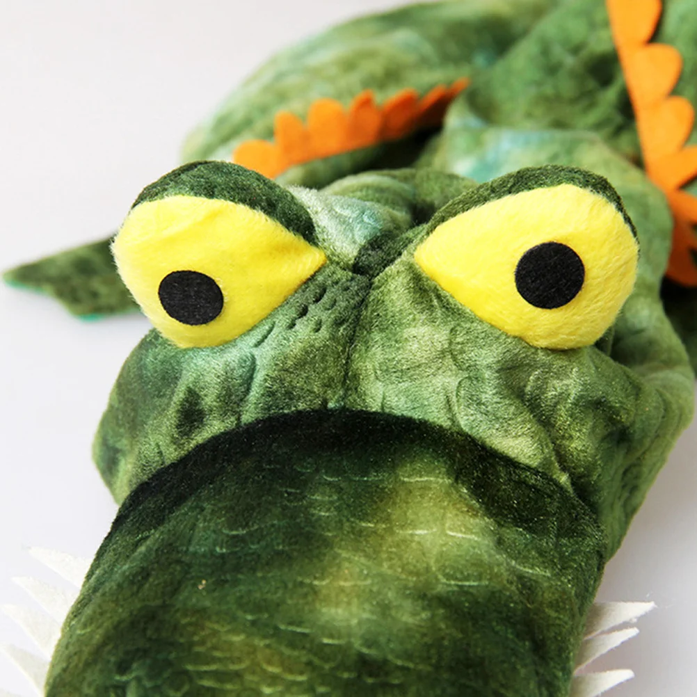 

Pet Costume Dog Crocodile Jumpsuit Suit Warm Clothes for Small Dogs Puppies Cats Daily Wear Parties Photo Shoot Christmas