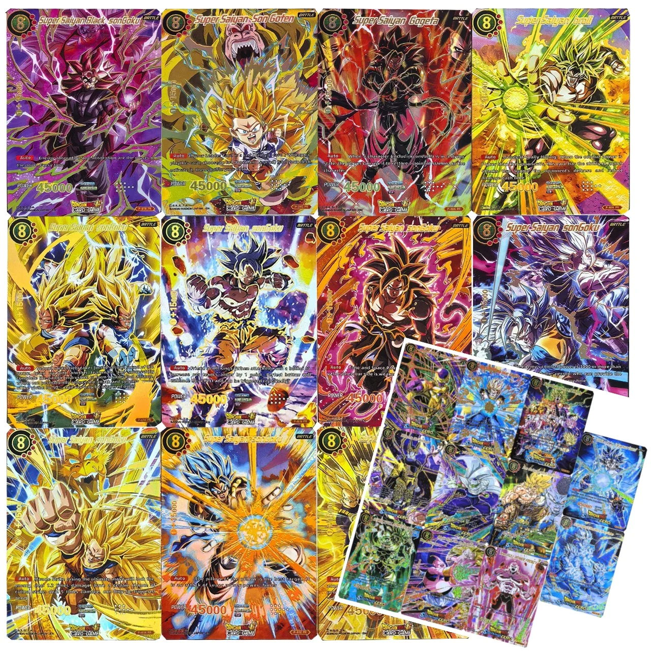 

Набор из 11 коллекционных карточек Dragon Ball Ultra Instinct (версия для США, выпуски 1-2) для самостоятельной сборки, с изображениями Сон Гоку и Вегеты, Сайян, подарок для фанатов игры