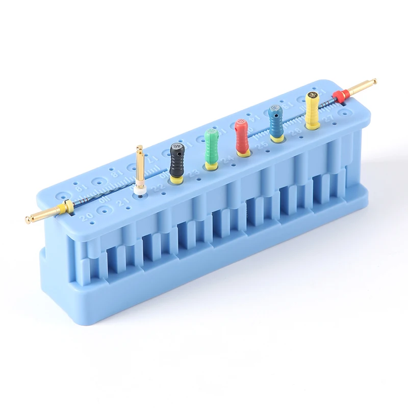 Bloc de mesure endodontique autoclavable, support durable pour lime endodontique, règle portable pour lime de canal radiculaire, outils dentaires