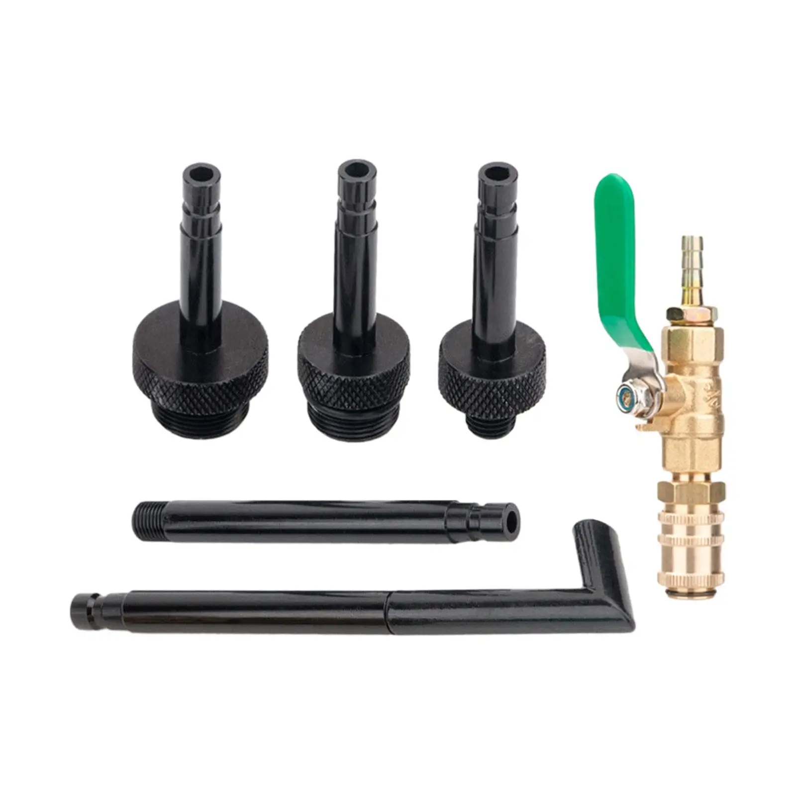 6Pcs Car Transmission Fluid Filler with Valve for Filling Dual Clutch Gearbox Car Oil Filling Filler Adapter Premium Metal