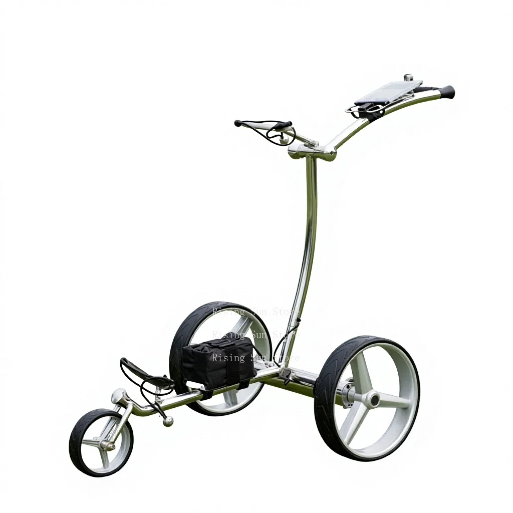 golf cart 200W motor 8 km/h, stainless steel golf cart for golf course use