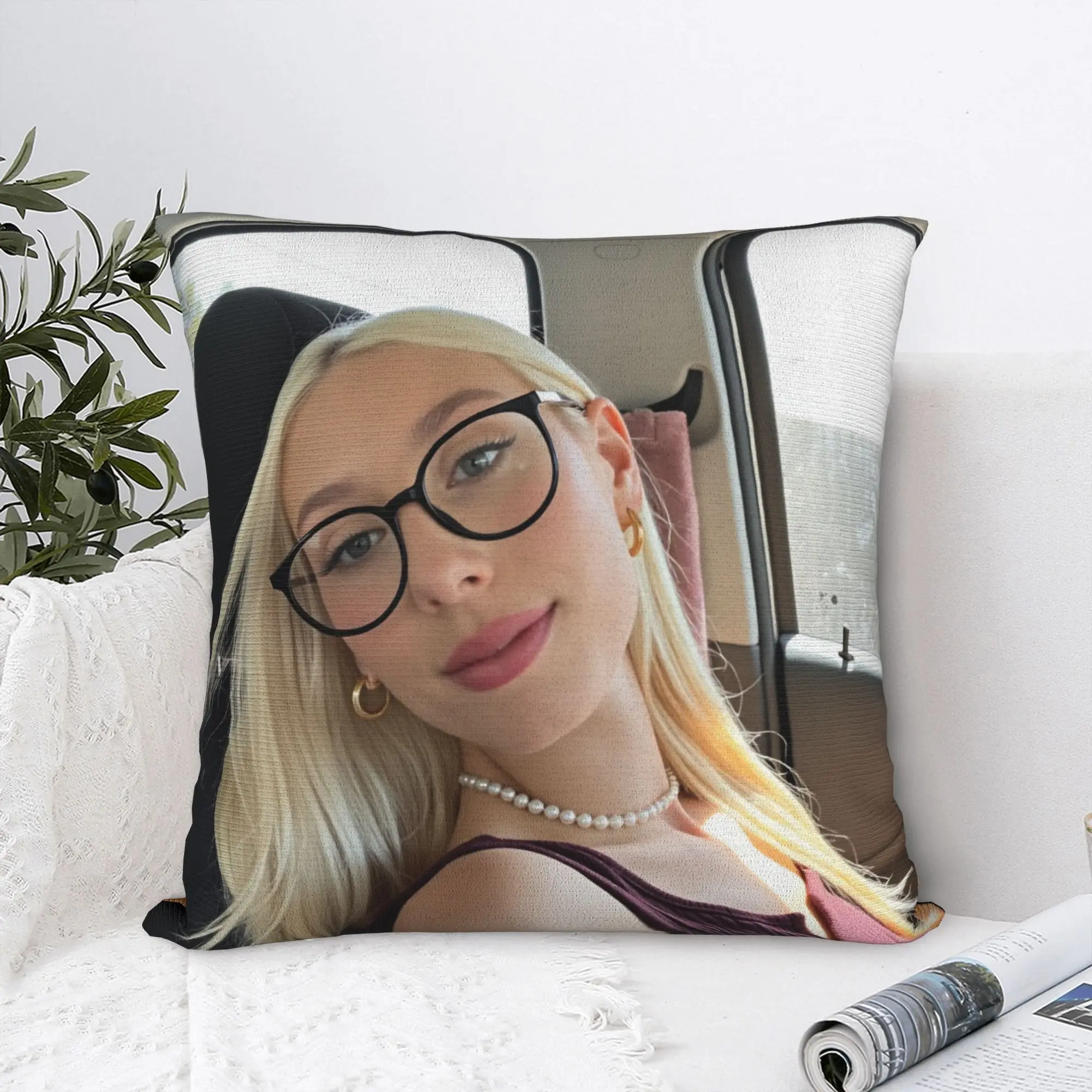 Pretty Girl Kay Lovely Pillow Case  Custom Pillow Cover For Living Room Sofa Fashion Pillowcases