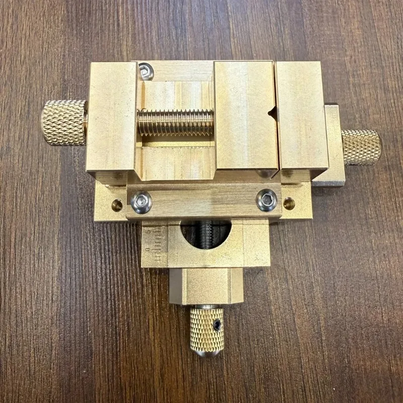 Micro Cross Slide Vise with Dovetail Guide XY Axis Adjustable Miniature Stage for Milling Drilling Precision Machining