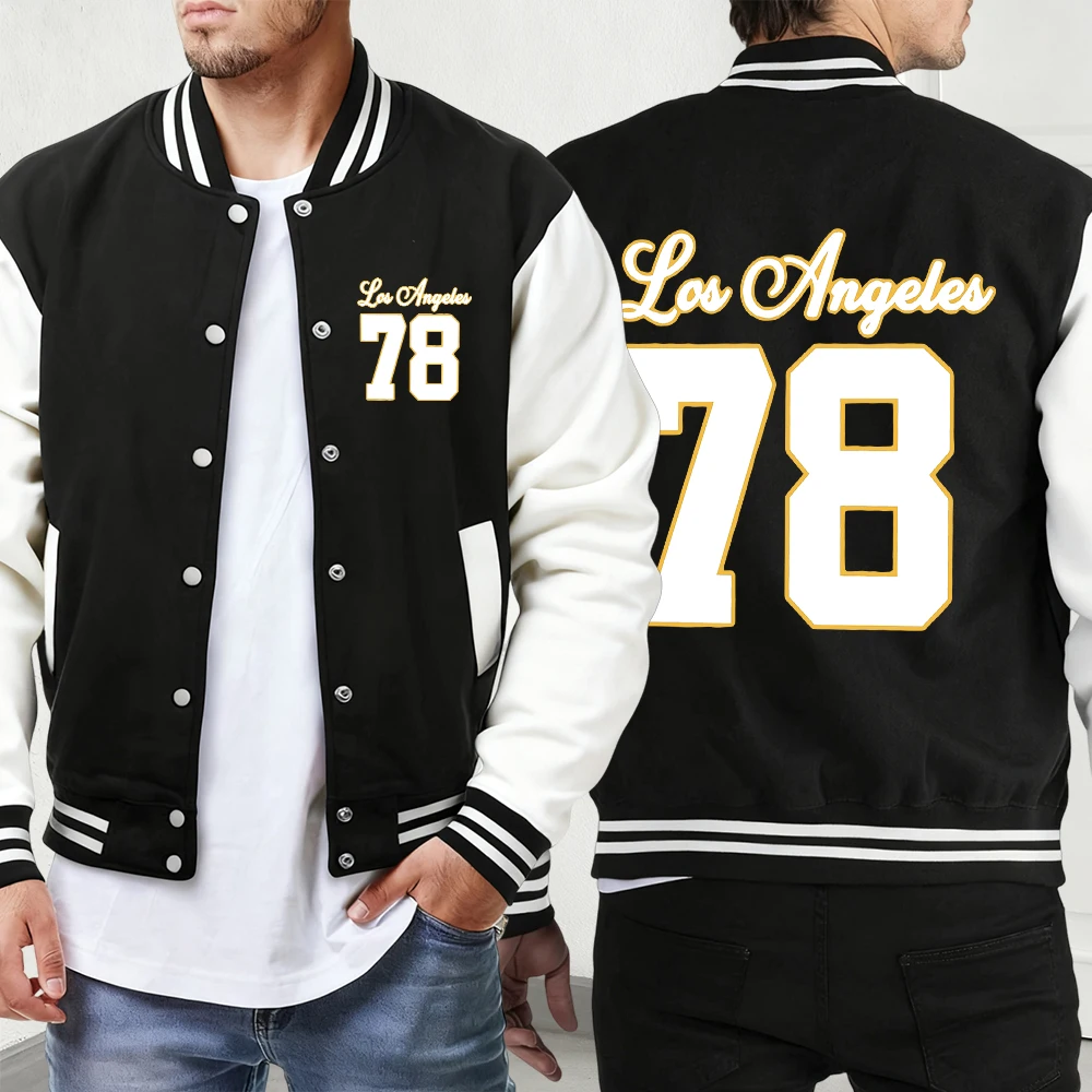 

World Brasil South America Pattern Mens Casual Baseball Jersey Retro Oversized Jackets Sport Button Menswear Street Autumn Veste