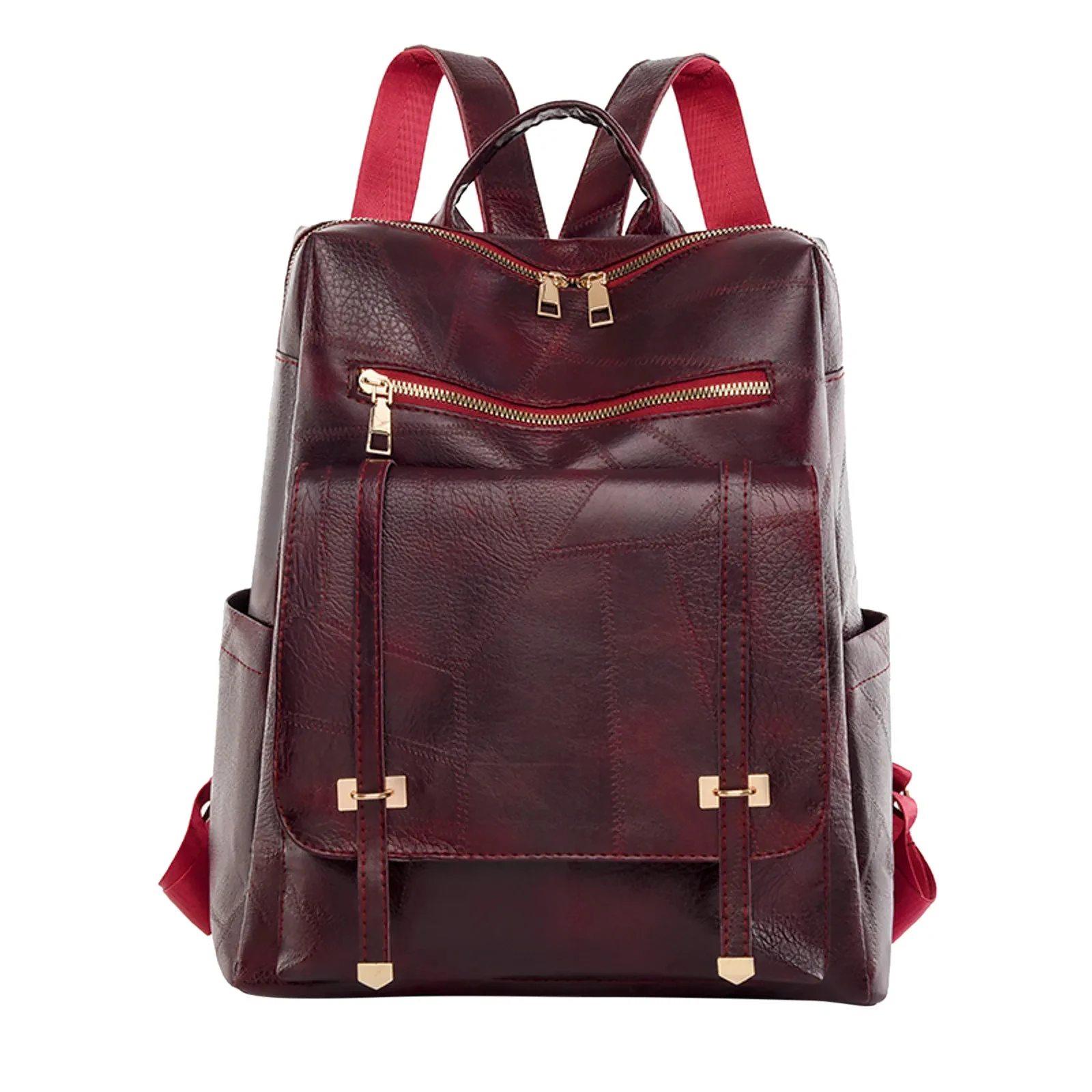 Simple Style Bags For Women Ladies Fashion Solid Color Leather Large Capacity Double Zipper Light Luxury Design New 2024 Bag