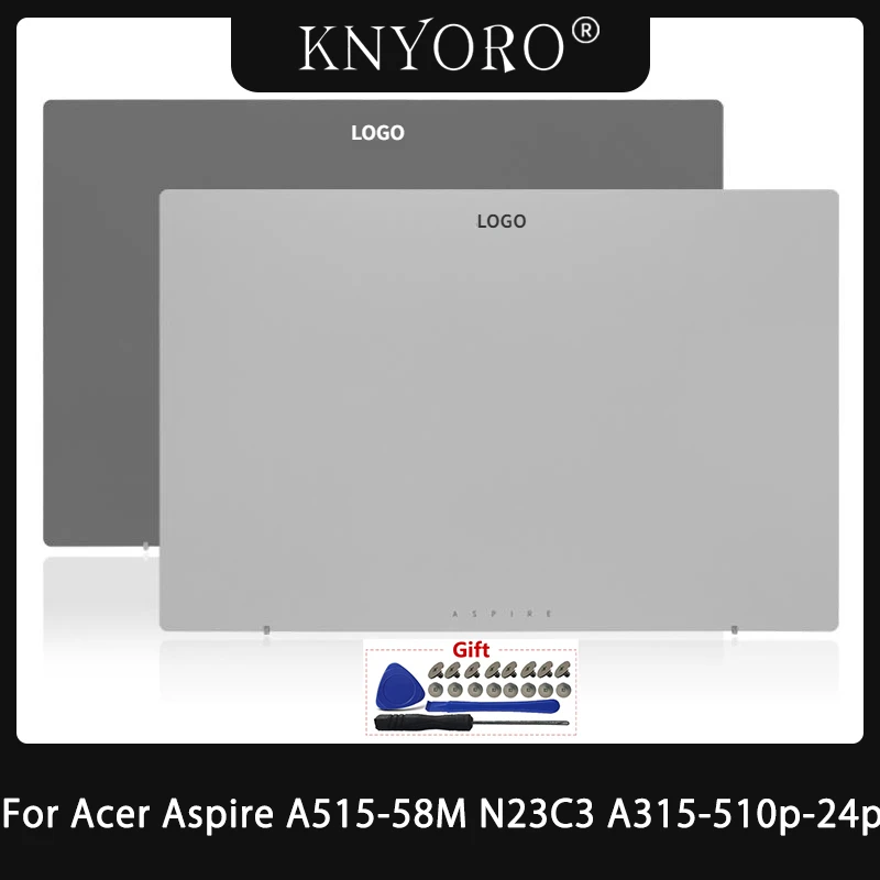 

New For Acer Aspire A515-58M N23C3 A315-510p -24p LCD Back Cover Laptop Rear Lid Top Case Replacement AP3ZC000101 Silvery Grey