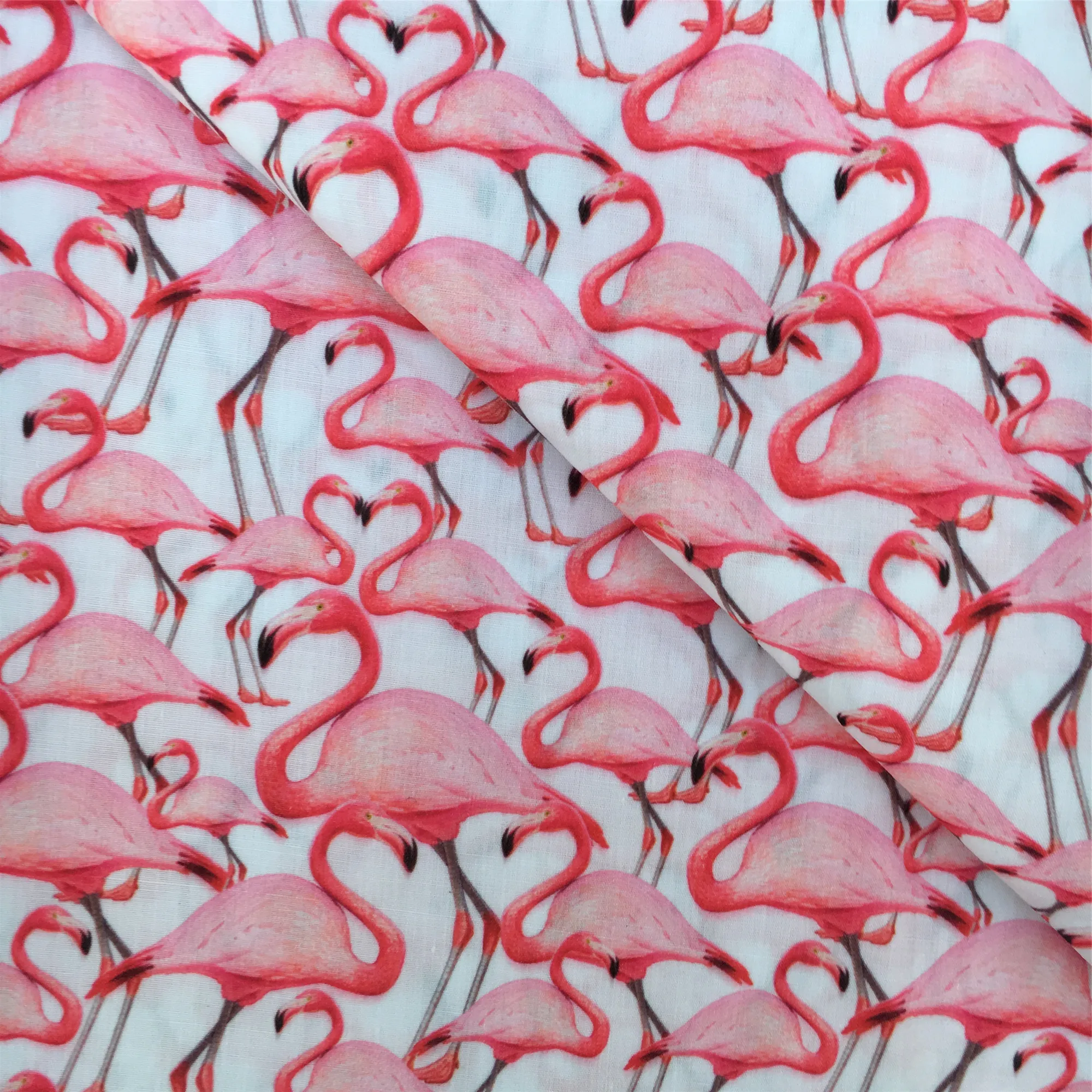 Summer Flamingo 50*145cm 100% Cotton Fabric Sewing Quilting Fabric Needlework Material DIY Handmade Patchework