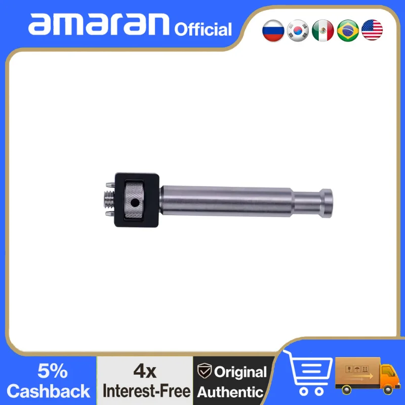 

Aputure Baby Pin Adapter to 3/8in Screw for Arri Standard Compatible with Amaran T2c T4c Tube Lights