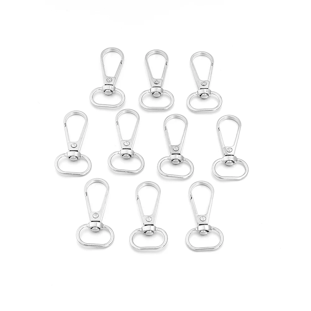 10 Stück Metall-Taschenriemen-Schnallen, Karabinerhaken, Schnappverschluss-Verbinder für DIY Schlüsselanhänger, Schlüsselringe, Taschenzubehör – Detail 12