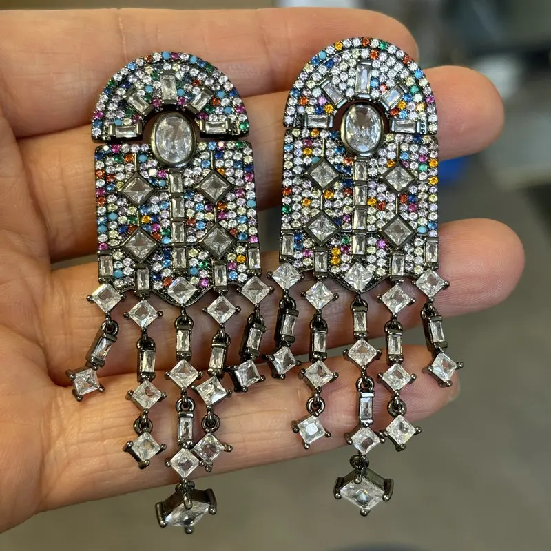 Bilincolor Bohemia Long Tassle Earring for Wome Gift