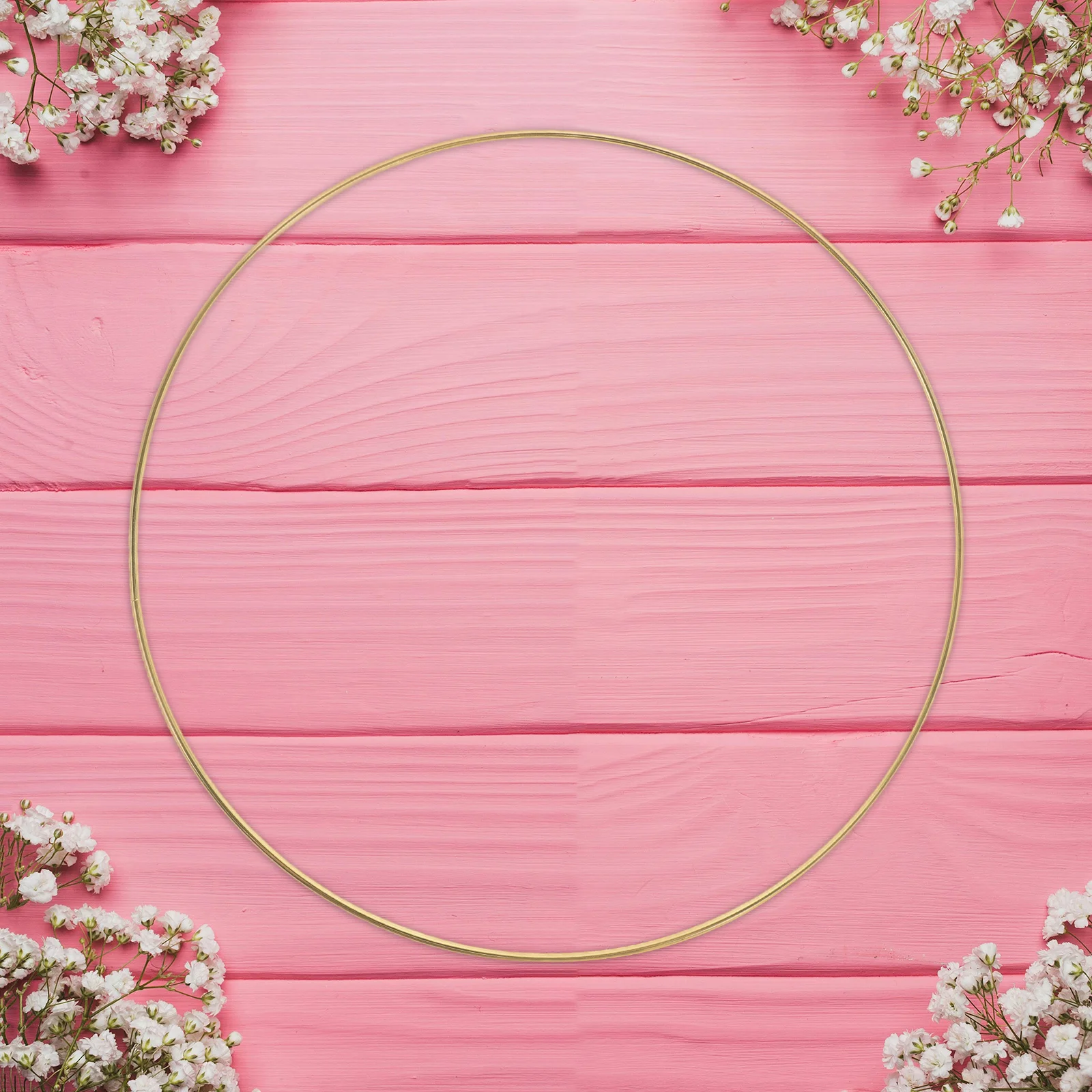 

7Pcs Metal Hoop Wreath 30Cm Dreamcatcher Rings Electroplated Iron DIY Wedding Decor Floral Craft Macrame Rings