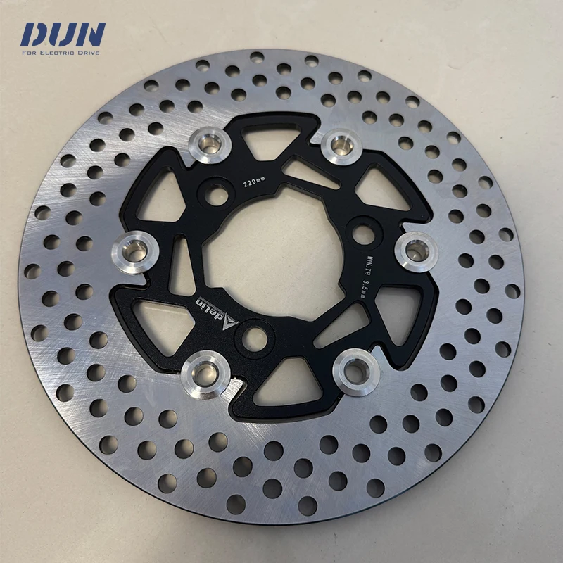 220mm Width 3.5mm Thickness CNC Aluminum Alloy Floating Disk Motorcycle Adelin Brake Disc for Electric Hub Motor view 3