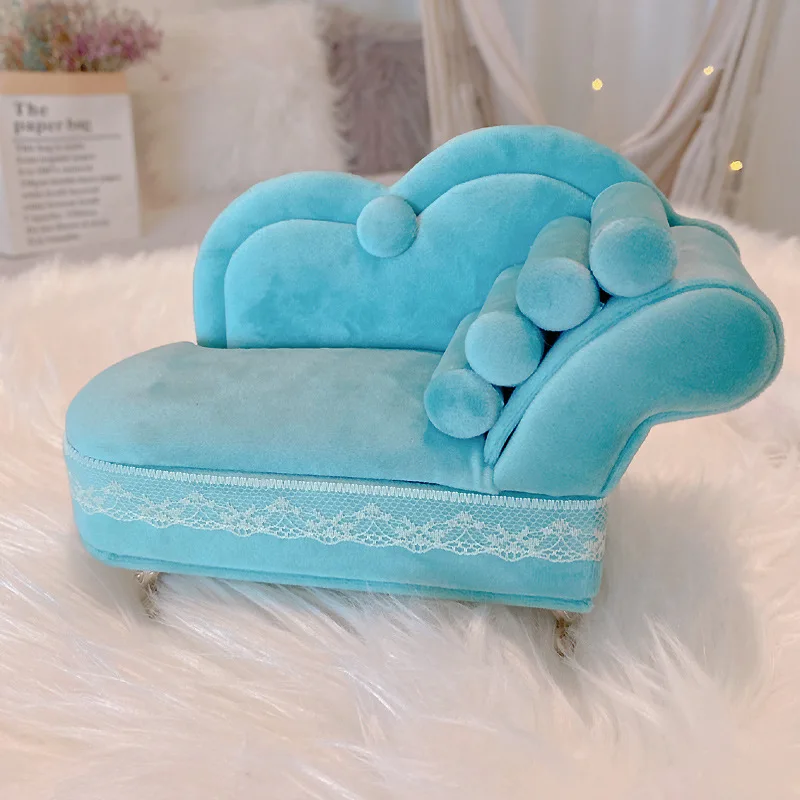 

[she is] velvet lace mini furniture sofa cloth art jewelry box jewelry boxes gifts gifts