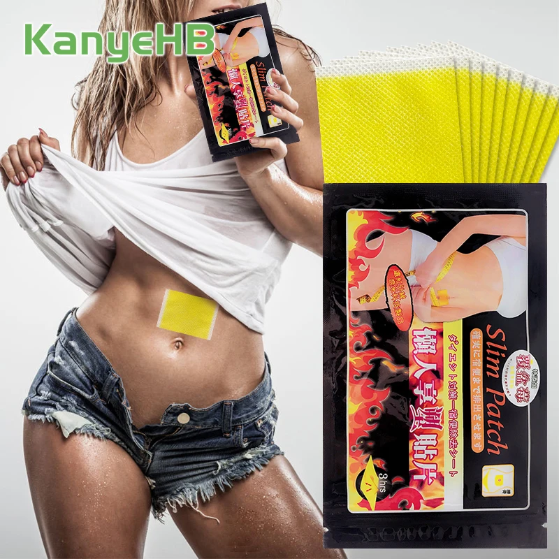 10pcs/bag Weight Loss Patches Burning Fat Navel Slimming Plaster Improve Metabolism Acupoint Stickers Breaks Down Fat H001