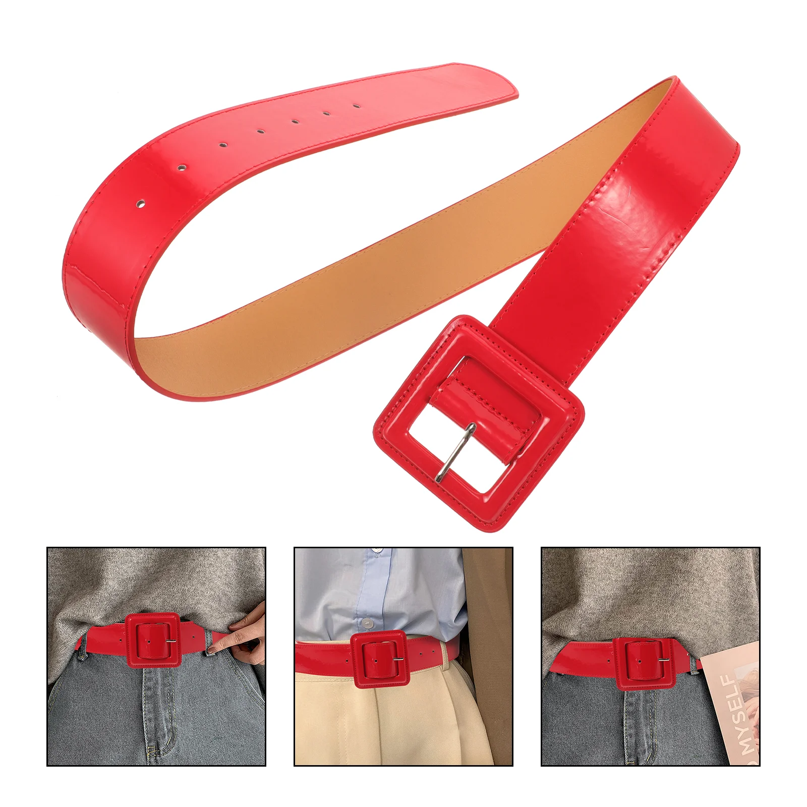 

Wide Belt Waist Vintage for Men Western Women Band Belts Jeans Adjustable Dress Metal Decorate