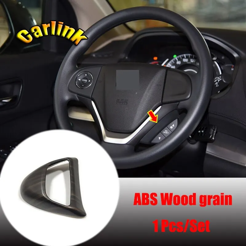 ABS Wood grain For Honda CR-V CRV 2012 13 14 15 2016 Car gear shift knob frame panel Decoration Cover Trim styling Accessories