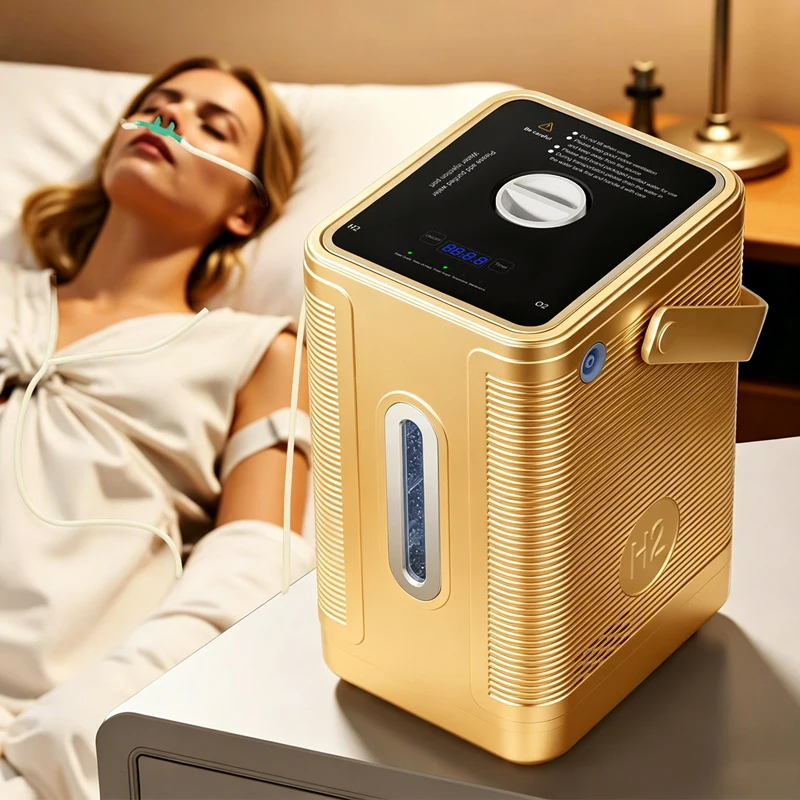 

H2 Gas Inhaler Water Therapy Home Wellness Hydrogen Generator with 99.99% Purity PEM Membrane Hydrogen Inhalation Machine