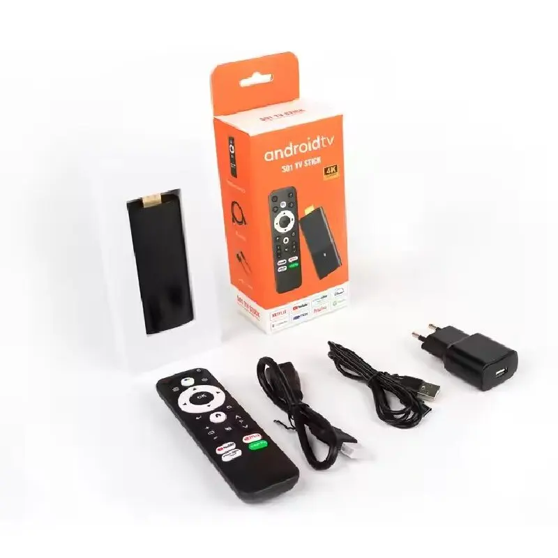 UBISHENG S02 TV Stick Android 13.0 Smart TV Box 4K Set Top Box Allwinner H313 مع جهاز تحكم عن بعد رباعي النواة BT5.0 HDR 10+ مشغل الوسائط