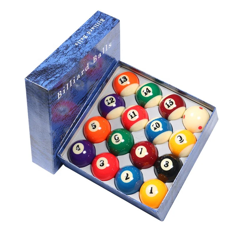 Economic billiard balls 57.2mm pool ball of 16pcs/set with red dots