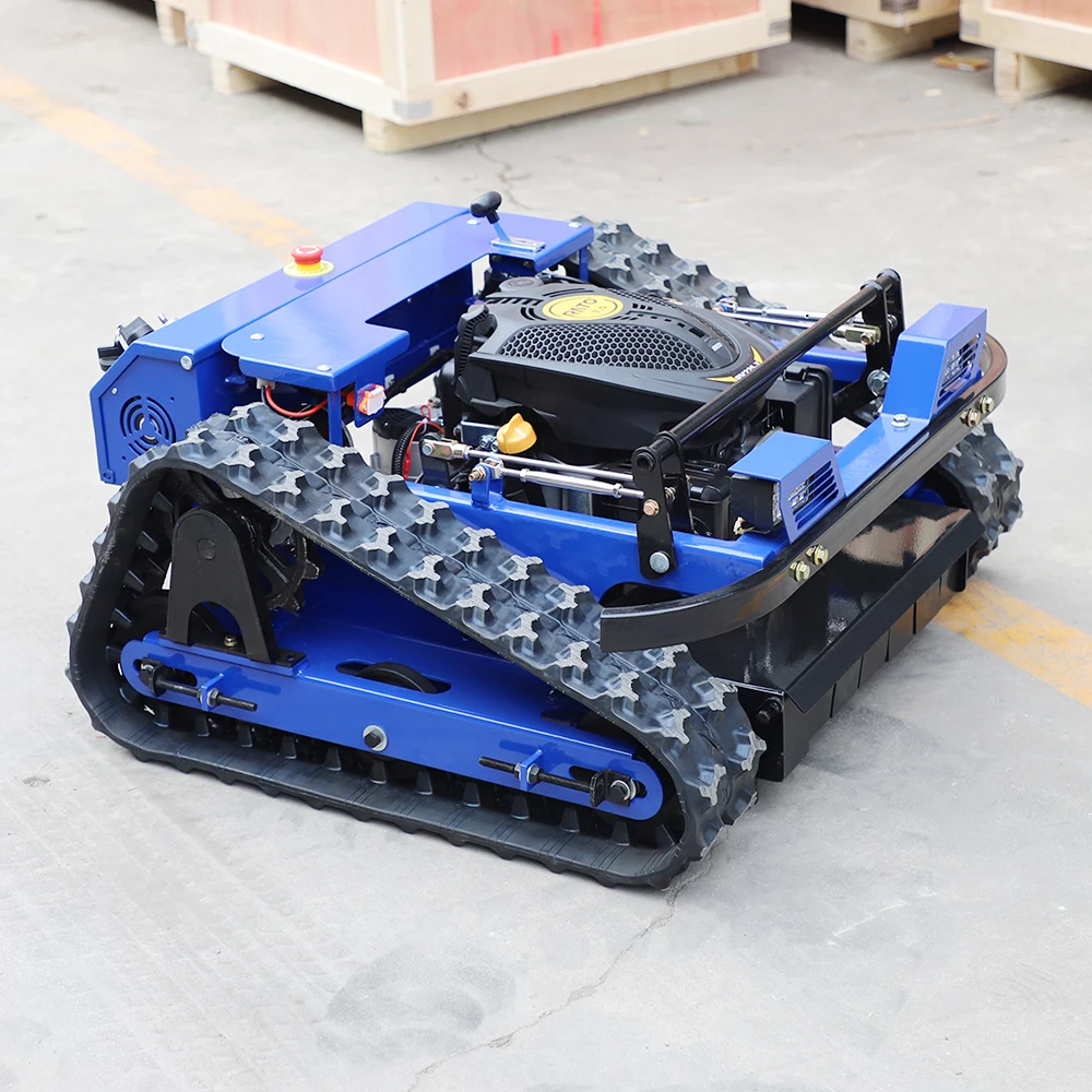 

Factory Price CE Approve Grass Cutting Machine Crawler Brush Cutter For Agriculture Electric Remote Control Robot Lawn Mower
