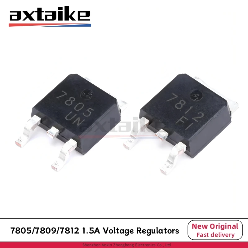 10 Pezzi Regolatore Di Tensione SMD 7805 – L7805CD2T, L7812, D2PAK – Per PCB E Applicazioni Standard, Affidabile E Preciso