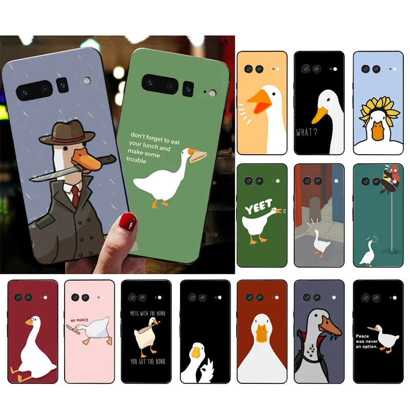 

Cartoon Cute Goose Duck Phone Case for Google Pixel 10 9 Pro XL 9A 8 7 6 Pro Pixel 8A 7A 6A Pixel 8 7 6 5 Funda