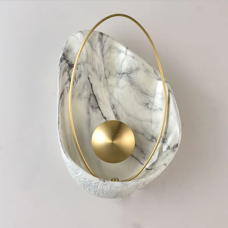 

Nordic Lighting Postmodern Creative Living Room Resin Wall Lamp Art Exhibition Hall Hotel TV Wall Bedroom Bedside Lamp