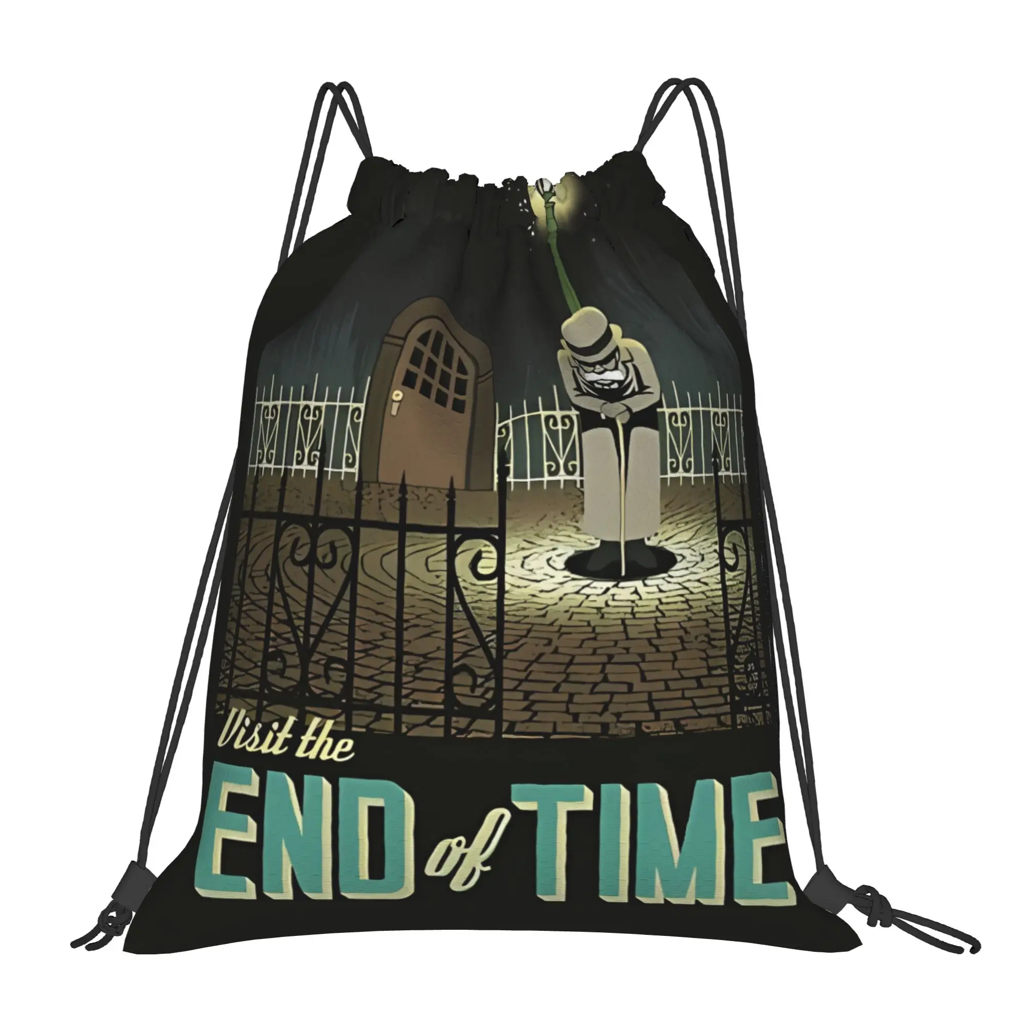 C-Chrono Trigger End Of Time Poster Portable Travel Drawstring Bags Riding gym Backpack gift Storage Backpacks