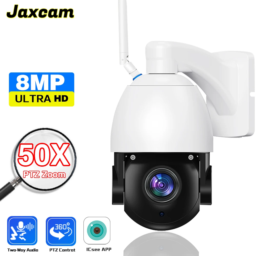 

50X Optical Zoom 120M PTZ WIFI POE Camera 8MP 4K HD IP Camera Outdoor AI Human Tracking IR Security Surveillance P2P