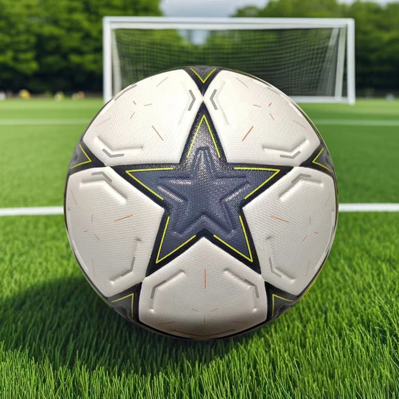 크기 5 고품질 축구 공 전문 야외 스포츠 리그 소프트 PU 축구 훈련 경기 원활한 붙여 넣기