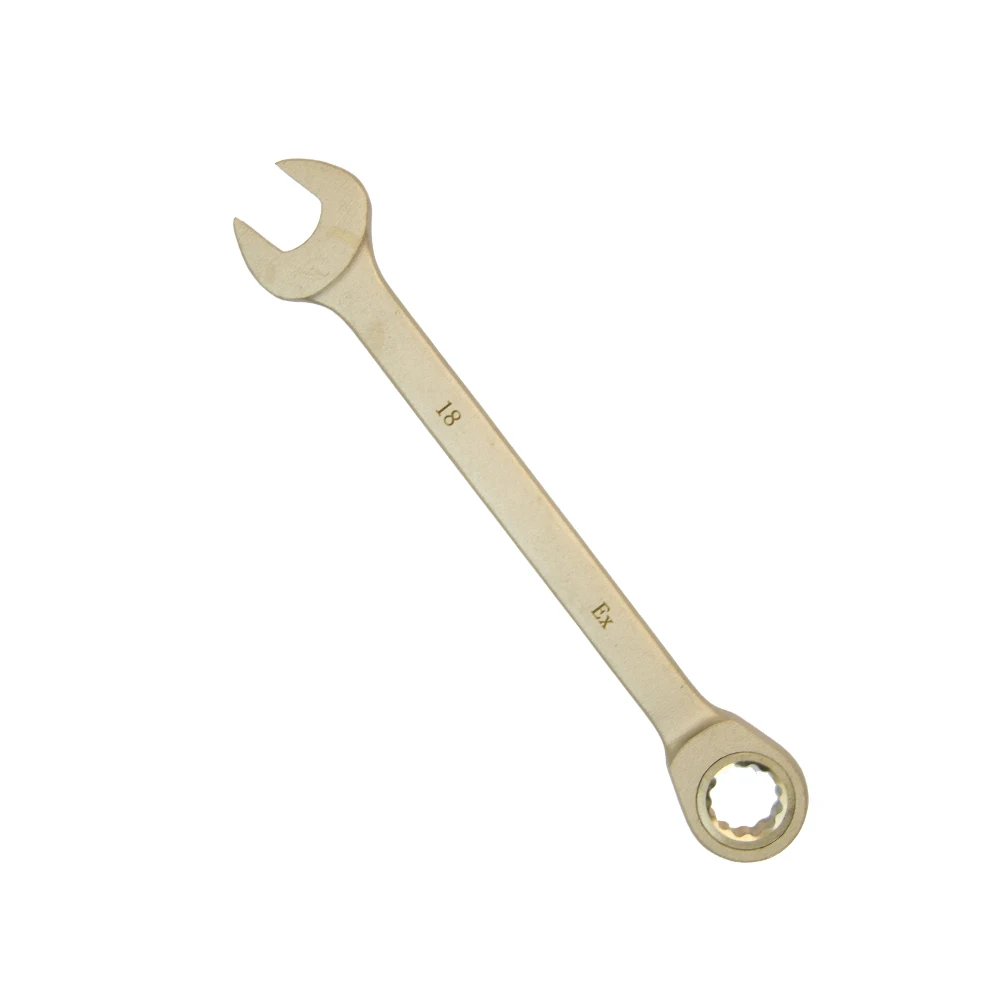 148 Non Sparking Tools Safety Tool Explosion-proof Combination Ratchet Spanner  Aluminum  &beryllium Bronze Material