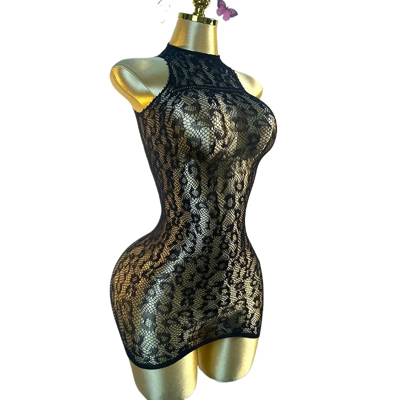 New Sexy Beach Cover Up Dress Hollow Out Fishnet Dress Without Bikini Summer Holiday Beachwear Slimming Womens Black Beachdress